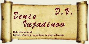 Denis Vujadinov vizit kartica